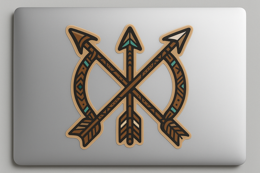 Tribal Bow Arrow Sticker Decal Vinyl Laptop Car Window Bumper AUTO Water Bottle Helmets Waterproof Symbolic