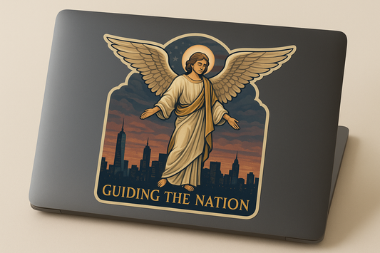 Archangel Gabriel USA Sticker Decal Vinyl Laptop Car Window Bumper AUTO Water Bottle Helmets Waterproof Skyline