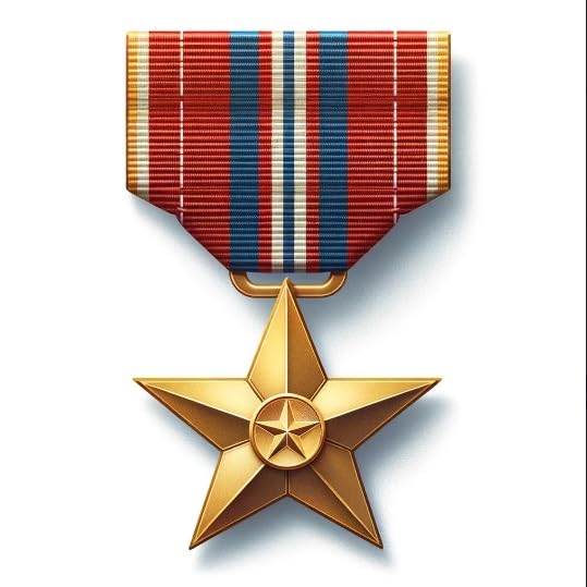 Vinyl sticker: Valorous Bronze Star V-Device Sticker - Military Excellence Decal for United States Army Recognition on Auto, Wall, Waterproof, Lasting Vinyl