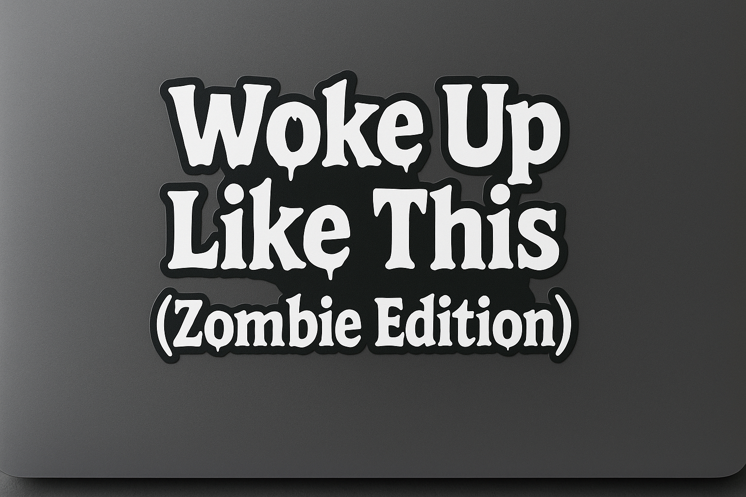 Zombie Edition Halloween Sticker Decal Vinyl Laptop Car Window Bumper Truck AUTO Water Bottle Helmets Waterproof