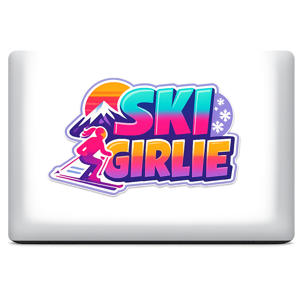 USA Ski Sticker Decal Vinyl Laptop Car Window Bumper AUTO Water Bottle Helmets Waterproof Skiing