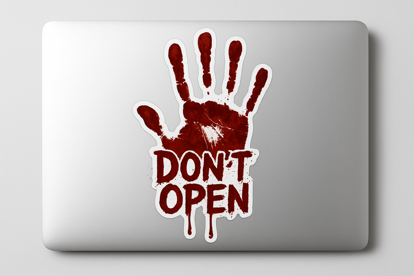 Horror Bloody Handprint Sticker Decal Vinyl Laptop Car Window Bumper AUTO Water Bottle Helmets Waterproof Warning
