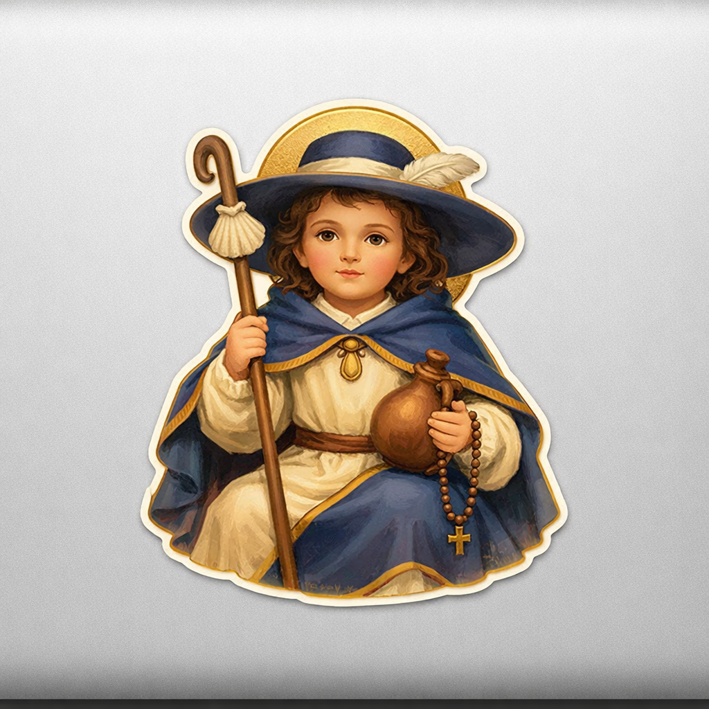 Santo Niño de Atocha Sticker Decal Vinyl Laptop Car Window Bumper AUTO Water Bottle Helmets Waterproof Religious Art