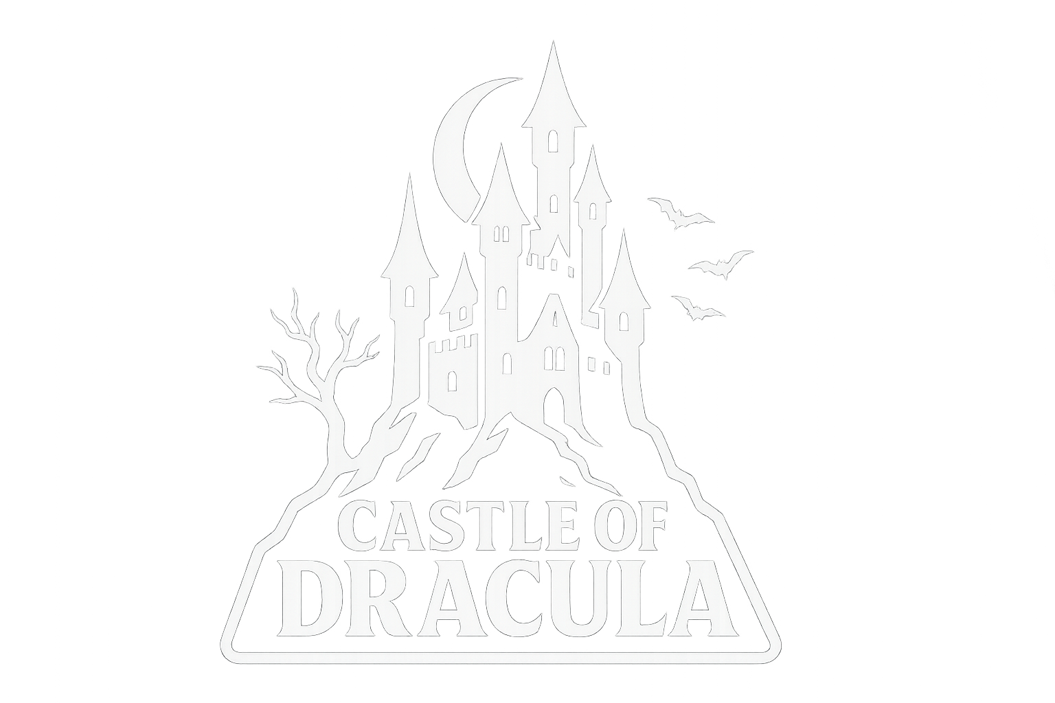 Castle of Dracula Transylvania Sticker Decal Vinyl Laptop Car Window Bumper AUTO Water Bottle Helmets Waterproof