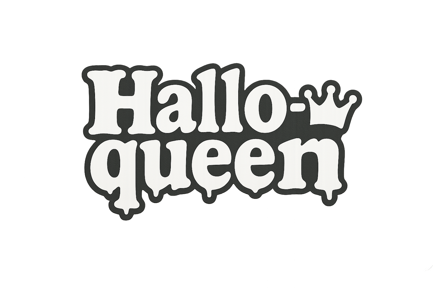 Hallo-queen Halloween Sticker Decal Vinyl Laptop Car Window Bumper AUTO Water Bottle Helmets Waterproof Spooky Playful