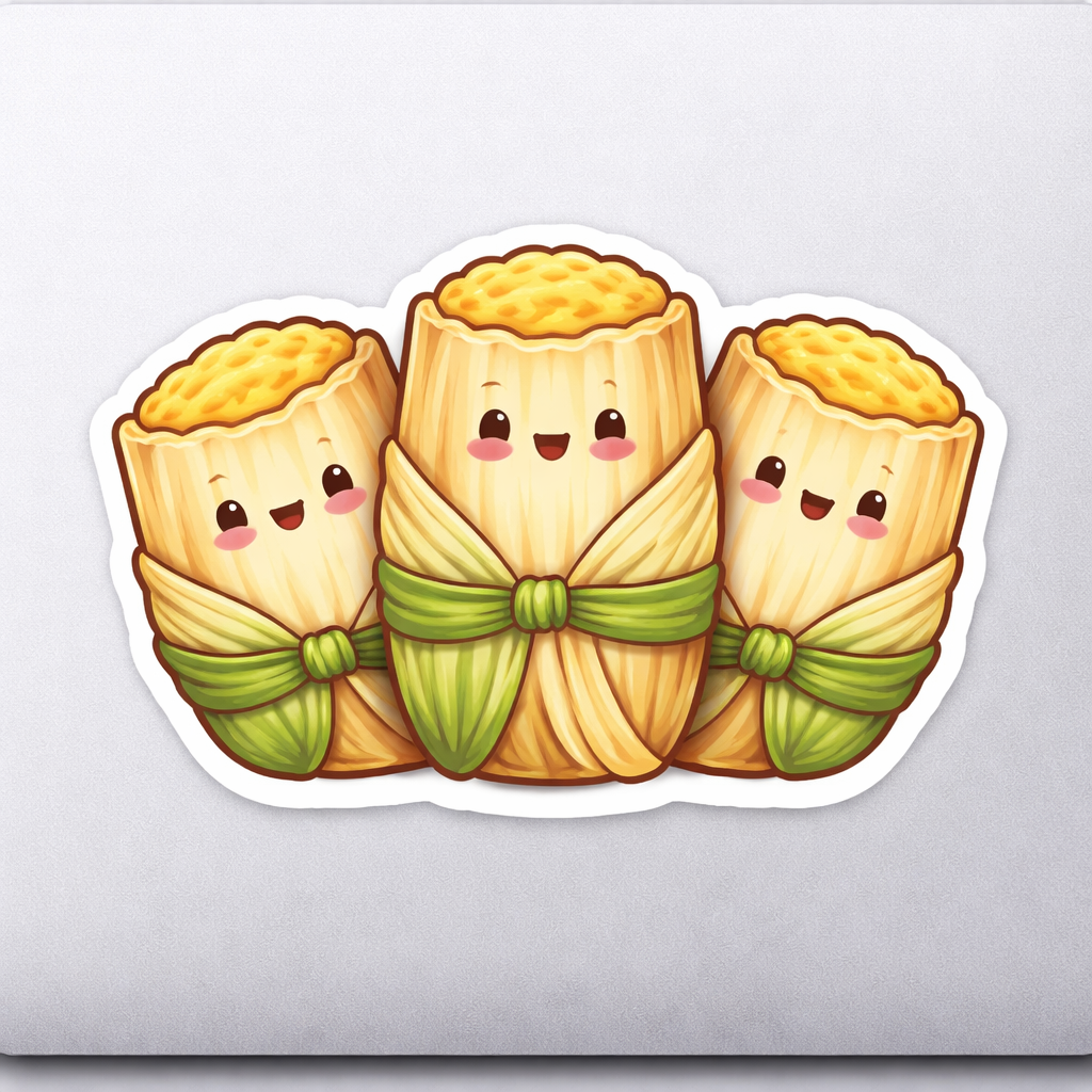 Tamales MX Mexico Sticker Decal Vinyl Laptop Car Window Bumper AUTO Water Bottle Helmets Waterproof Cartoon
