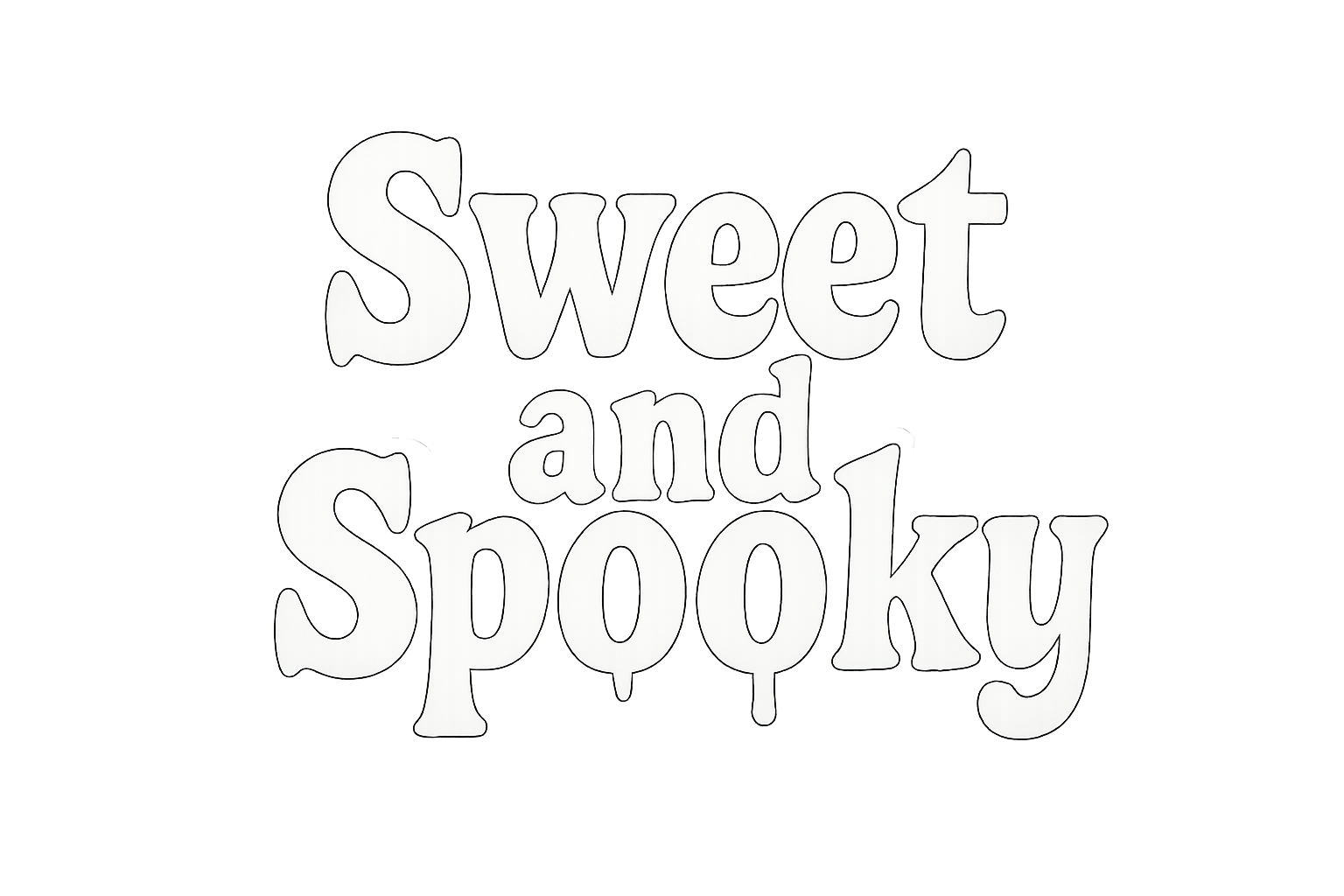 Sweet and Spooky Sticker Decal Vinyl Laptop Car Window Bumper AUTO Water Bottle Helmets Waterproof Halloween