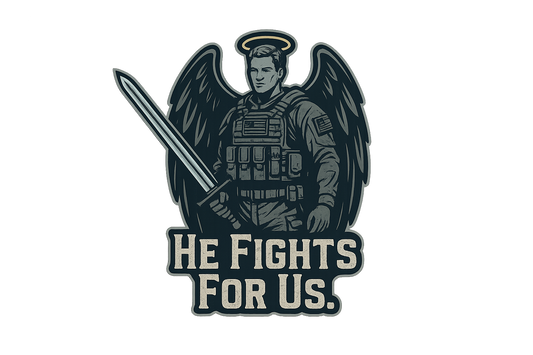 Archangel Michael Sticker Decal Vinyl Laptop Car Window Bumper AUTO Water Bottle Helmets Waterproof USA Flag
