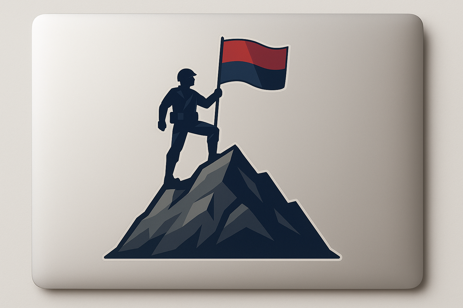 USA United States Sticker Decal Vinyl Laptop Car Window Bumper AUTO Water Bottle Helmets Waterproof Soldier Flag Mountain