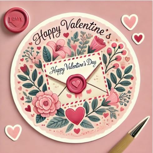 Vinyl sticker: Romantic Love Letters Sticker for Laptop, Wall, Car, Window, Bumper, Decal, Truck, Waterproof, Auto, Water Bottle. (6)