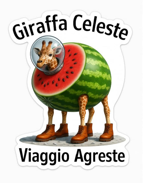 Vinyl sticker: Unnamed Cosmic Hybrid Sticker for Laptop Wall Car Window Bumper Truck Auto Water Bottle – 4-Legged Astronaut Fruit-Animal Meme Vinyl Decal 4 in