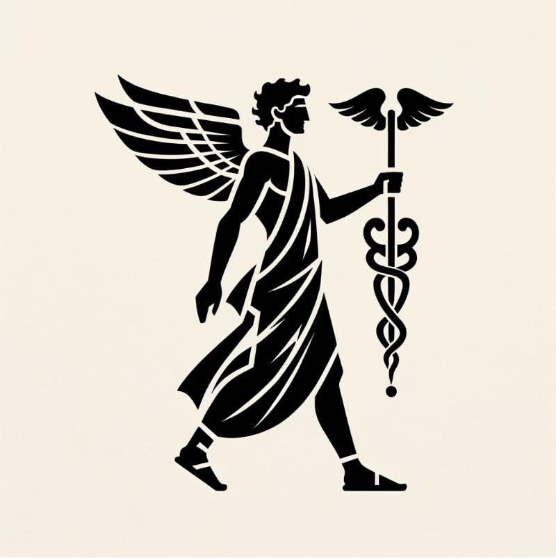 Vinyl sticker: Minimalist Hermes Sticker – Waterproof Vinyl Decal for Laptop, Wall, Car, Window, Bumper, Truck, Auto, Water Bottle (6)