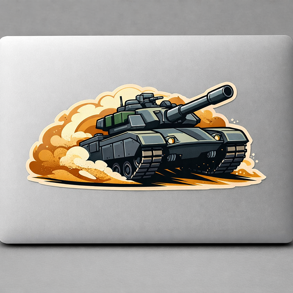 USA Tank Sticker Decal Vinyl Laptop Car Window Bumper AUTO Water Bottle Helmets Waterproof Military