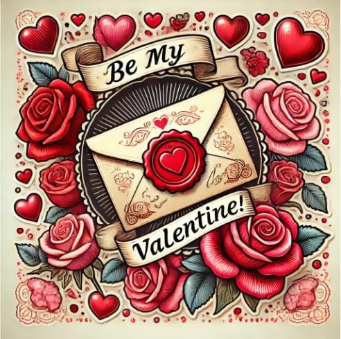 Vinyl sticker: Romantic Balloons Love Letters Sticker for Laptop, Wall, Car, Window, Bumper, Decal, Truck, Waterproof, Auto, Water Bottle