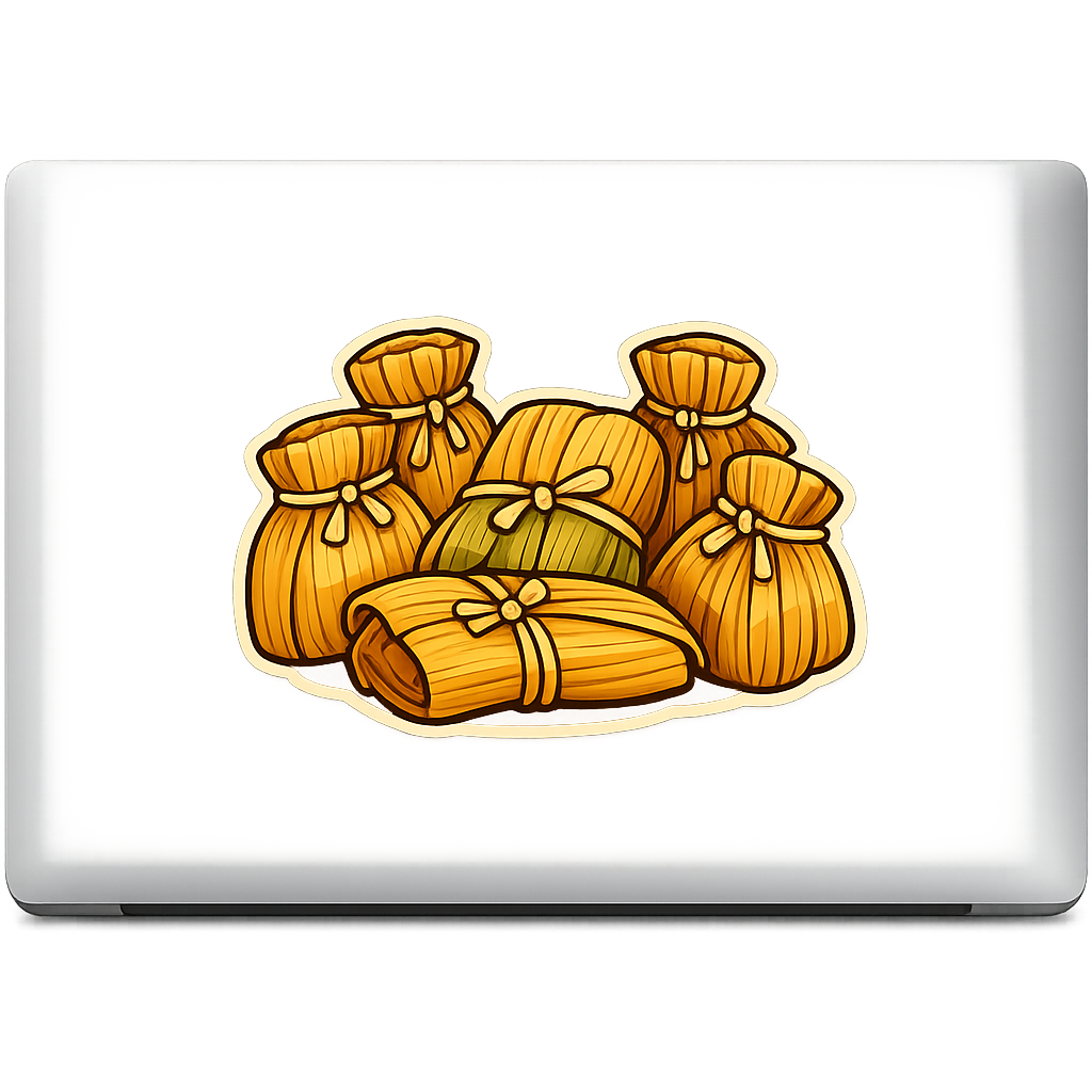 Traditional Family Tamale Sticker Decal Vinyl Laptop Car Window Bumper AUTO Water Bottle Helmets Waterproof Mexican Art