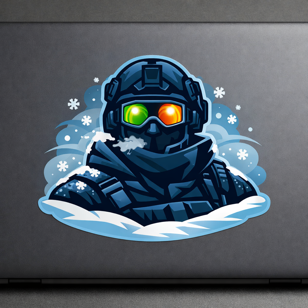Soldier Thermal Goggles Sticker Decal Vinyl Laptop Car Window Bumper AUTO Water Bottle Helmets Waterproof