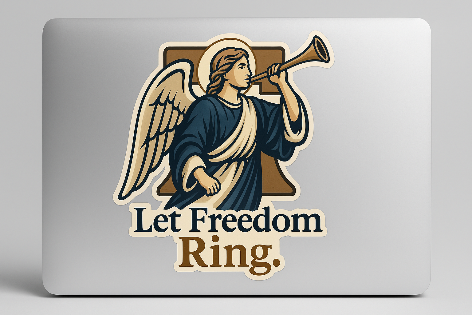 Archangel Gabriel Liberty Bell Sticker Decal Vinyl Laptop Car Window Bumper Truck AUTO Bottle Water Bottle Helmets Waterproof