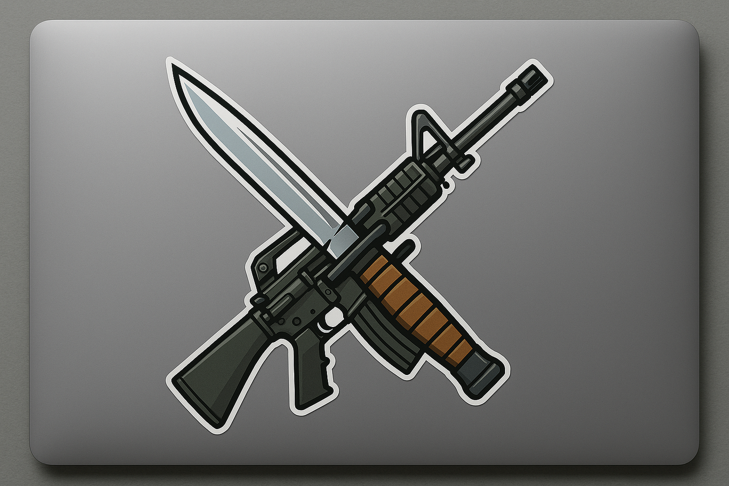 USA Bayonet Rifle Sticker Decal Vinyl Laptop Car Window Bumper AUTO Water Bottle Helmets Waterproof