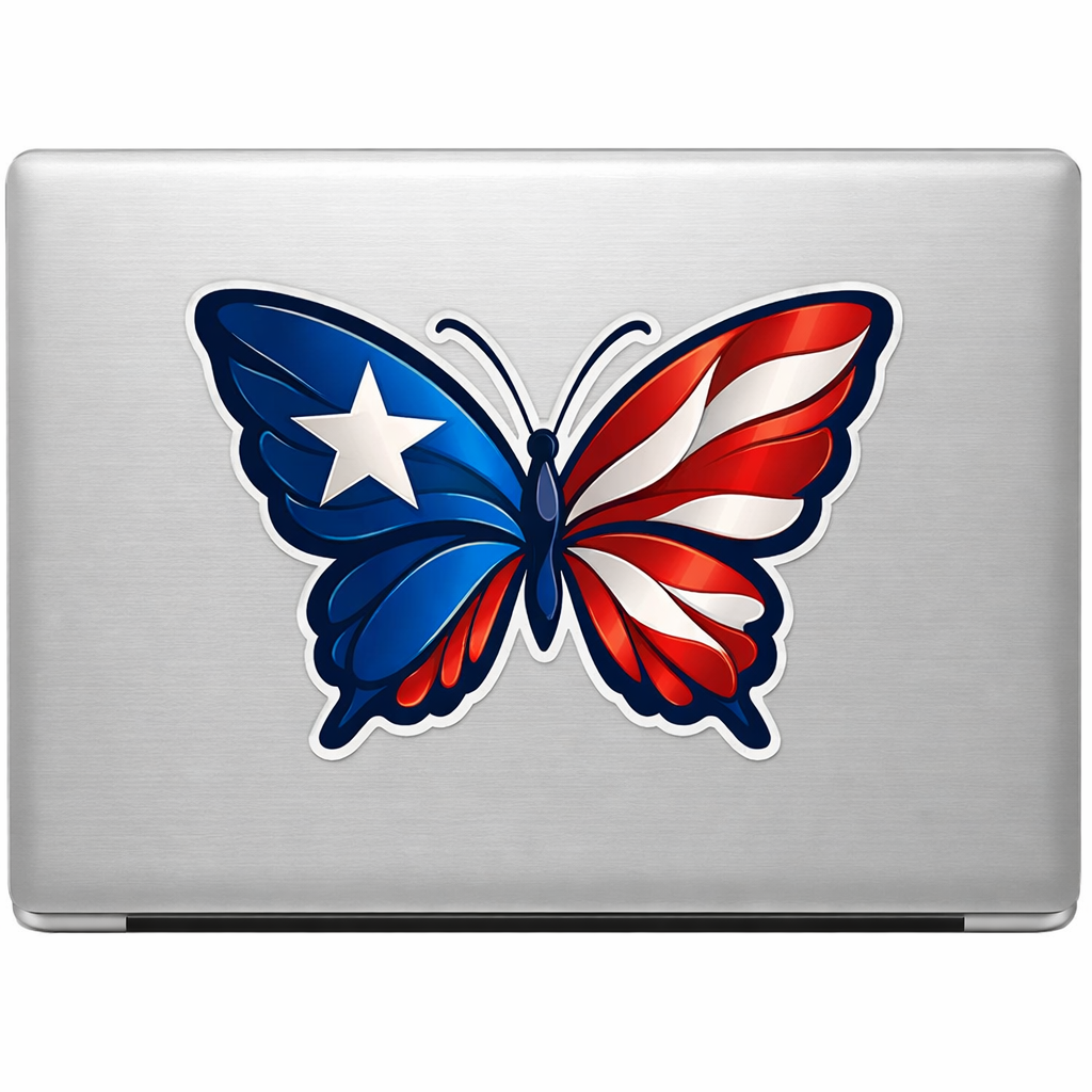 PR Puerto Rico Sticker Decal Vinyl Laptop Car Window Bumper AUTO Water Bottle Helmets Waterproof
