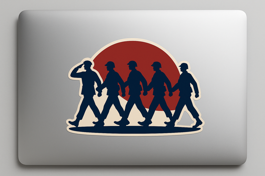 USA Soldiers Salute Sticker Decal Vinyl Laptop Car Window Bumper AUTO Water Bottle Helmets Waterproof Military