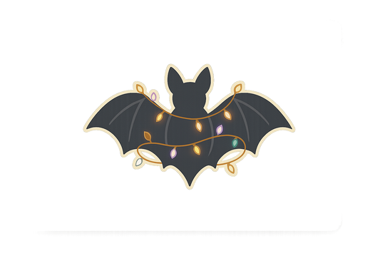 Bat Glowing Fairy Lights Sticker Decal Vinyl Laptop Car Window Bumper AUTO Water Bottle Helmets Waterproof