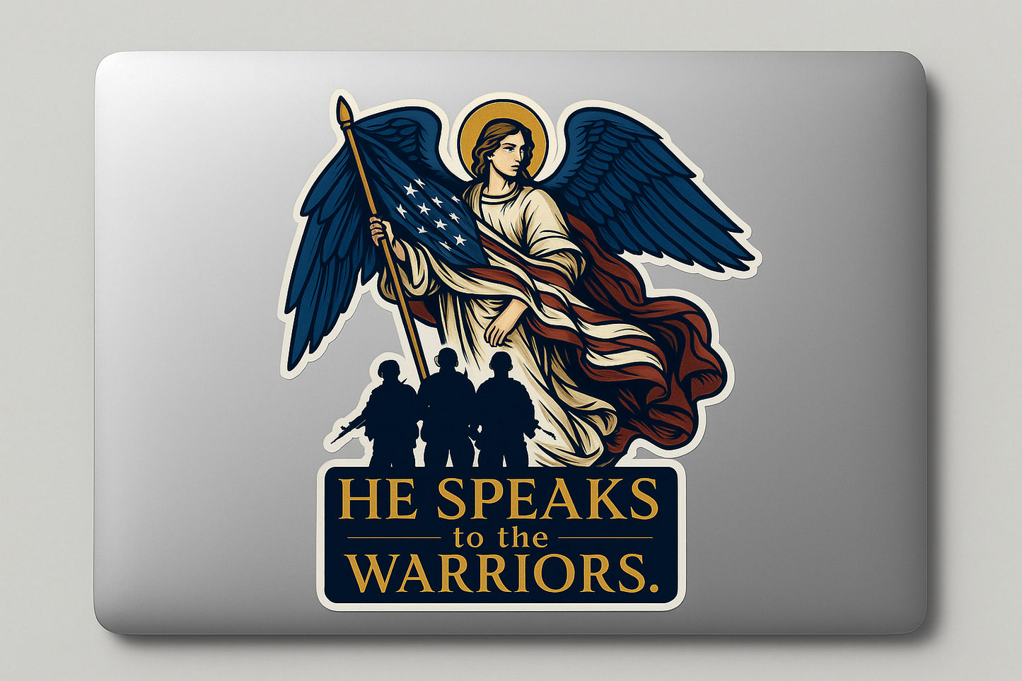 Archangel Gabriel Sticker Decal Vinyl Laptop Car Window Bumper AUTO Water Bottle Helmets Waterproof American Flag Warriors