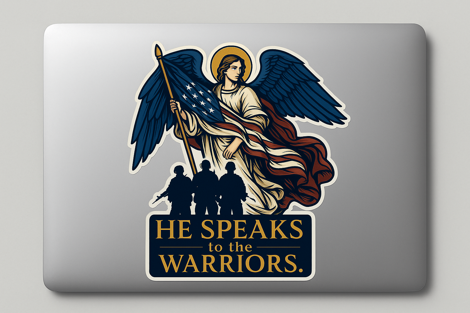 Archangel Gabriel Sticker Decal Vinyl Laptop Car Window Bumper AUTO Water Bottle Helmets Waterproof American Flag Warriors