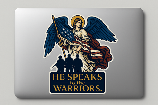 Archangel Gabriel Sticker Decal Vinyl Laptop Car Window Bumper AUTO Water Bottle Helmets Waterproof American Flag Warriors