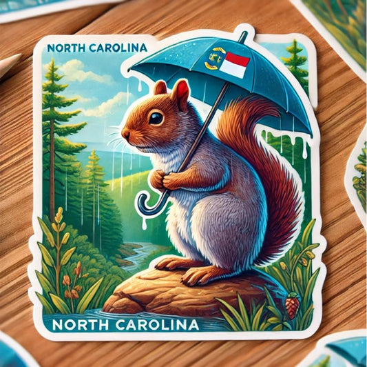 Vinyl sticker: Bicycle Eastern Gray Squirrel Laptop Wall Car Window Bumper Sticker Decal Truck Waterproof Auto Water Bottle (4)