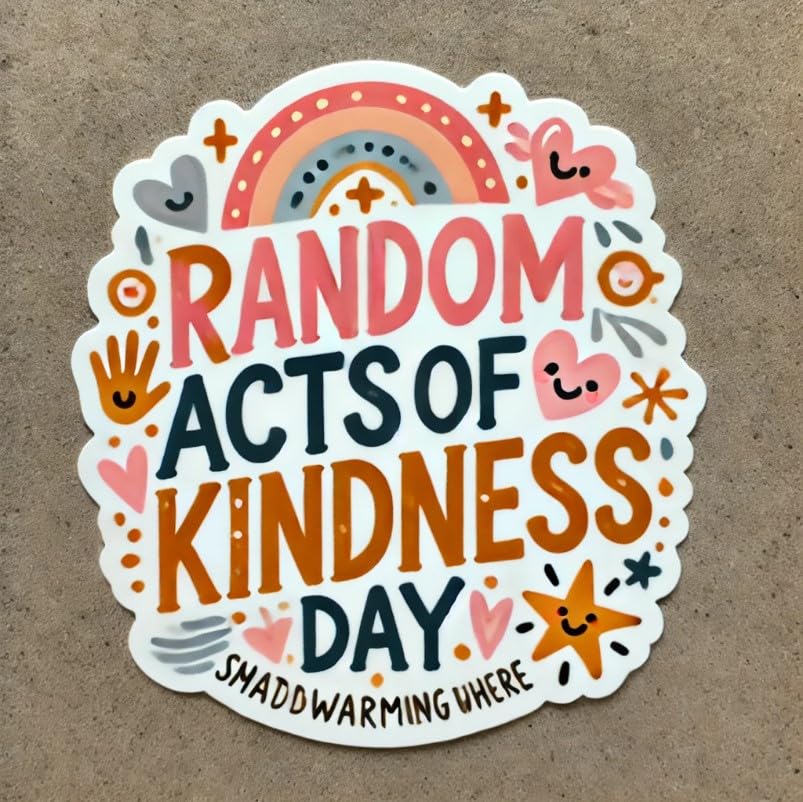 Vinyl sticker: Kindness Brings Us Together Laptop Wall Car Window Bumper Sticker Decal Truck Waterproof Auto Water Bottle