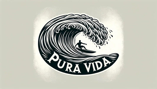 Vinyl sticker: Sticker Pura Vida Tropical Adventure Vinyl Wave Decal Embrace The Surf Sunset Wildlife Vibes for Car Truck Bumper Laptop Tumbler