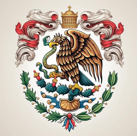 Vinyl sticker: Sticker Waterproof Snake Eagle Cactus Patriotic Mexico Vinyl Decal Waterproof Weather Resistant Letters Estado Aguila Mexican Flag Design Perfect for Car Truck Bumper Laptop Tumbler