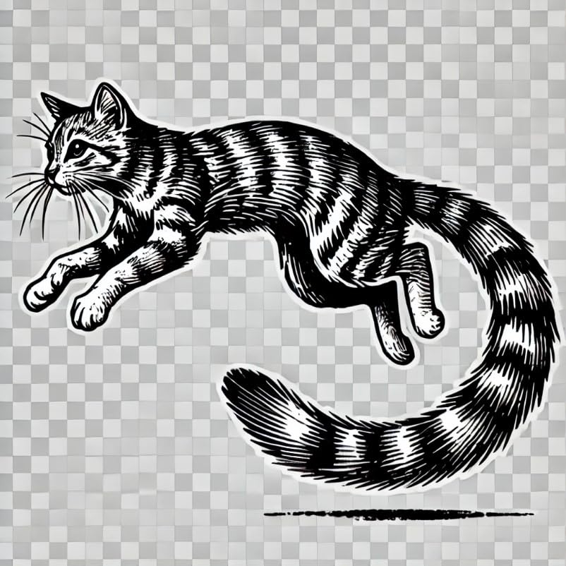 Vinyl sticker: Ring-Tailed Cat Wildlife Art Laptop Wall Car Window Bumper Sticker Decal Truck Waterproof Auto Water Bottle (4)