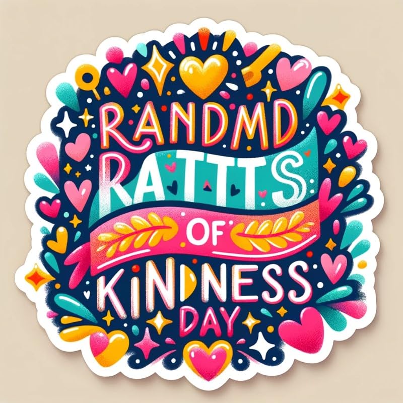 Vinyl sticker: Celebrate Kindness Laptop Wall Car Window Bumper Sticker Decal Truck Waterproof Auto Water Bottle