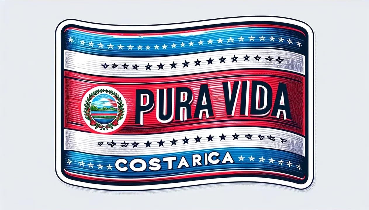 Vinyl sticker: Sticker Pura Vida Tropical Adventure Vinyl Costarica Decal Embrace The Surf Sunset Wildlife Vibes for Car Truck Bumper Laptop Tumbler