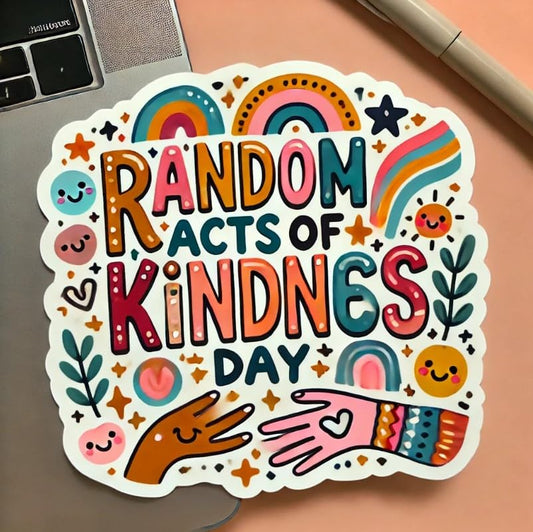 Vinyl sticker: Spread Love and Kindness Laptop Wall Car Window Bumper Sticker Decal Truck Waterproof Auto Water Bottle