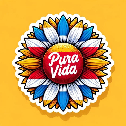 Vinyl sticker: Sticker Pura Vida Adventure Vinyl Sunflower Decal Embrace The Surf Sunset Wildlife Vibes for Car Truck Bumper Laptop Tumbler