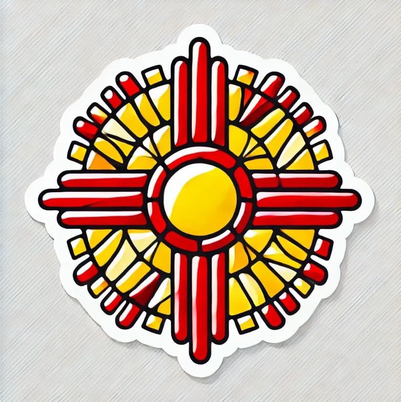 Vinyl sticker: Mexico Lion Flag Sticker Decal for Laptop, Car, Window, Bumper, Water Bottle, and Truck - Lively and Vibrant (6)