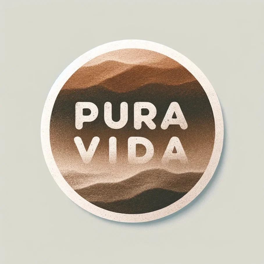 Vinyl sticker: Sticker Pura Vida Decal Embrace The Surf Sunset Wildlife Vibes for Car Truck Bumper Laptop Tumbler (8")