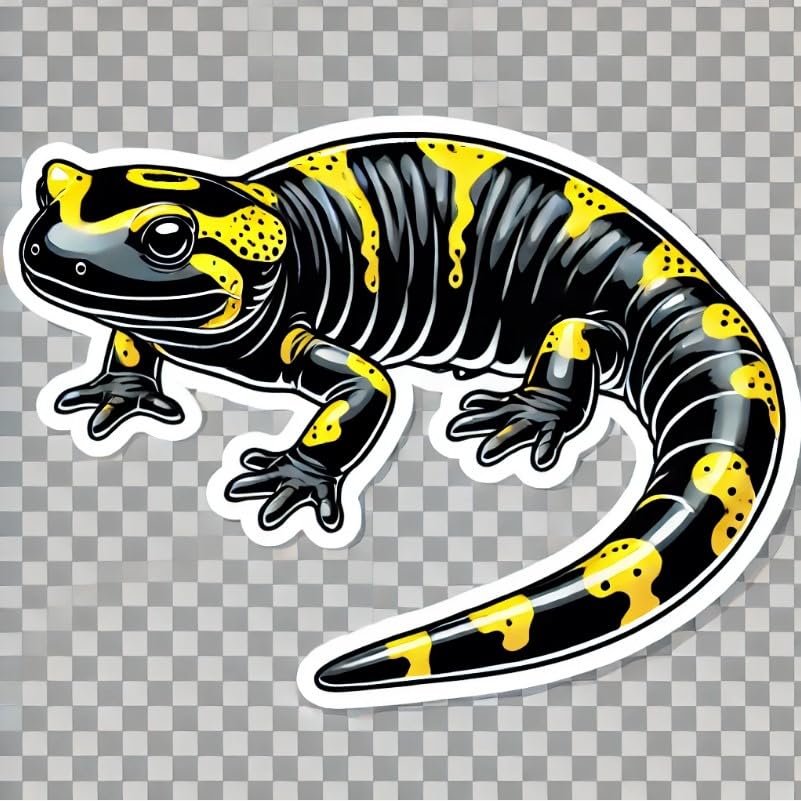 Vinyl sticker: Tiger Salamander Bold Print Laptop Wall Car Window Bumper Sticker Decal Truck Waterproof Auto Water Bottle Vinyl