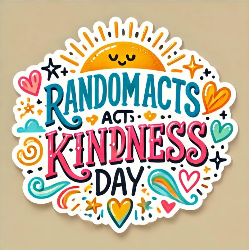 Vinyl sticker: Radiate Kindness Laptop Wall Car Window Bumper Sticker Decal Truck Waterproof Auto Water Bottle (4)