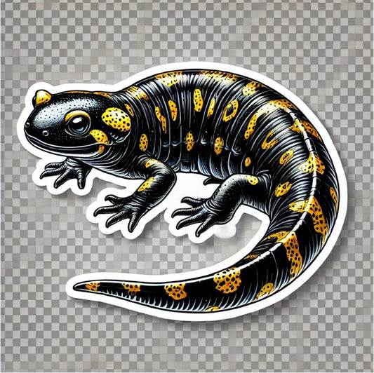 Vinyl sticker: Tiger Salamander Realistic Print Laptop Wall Car Window Bumper Sticker Decal Truck Waterproof Auto Water Bottle Vinyl (4)