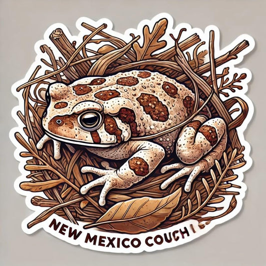 Vinyl sticker: Camouflaged Spadefoot Toad New Mexico Sticker – Waterproof Vinyl Decal for Laptop, Truck, Car Window, Wall, Water Bottle, Bumper, and Auto Gear (4)