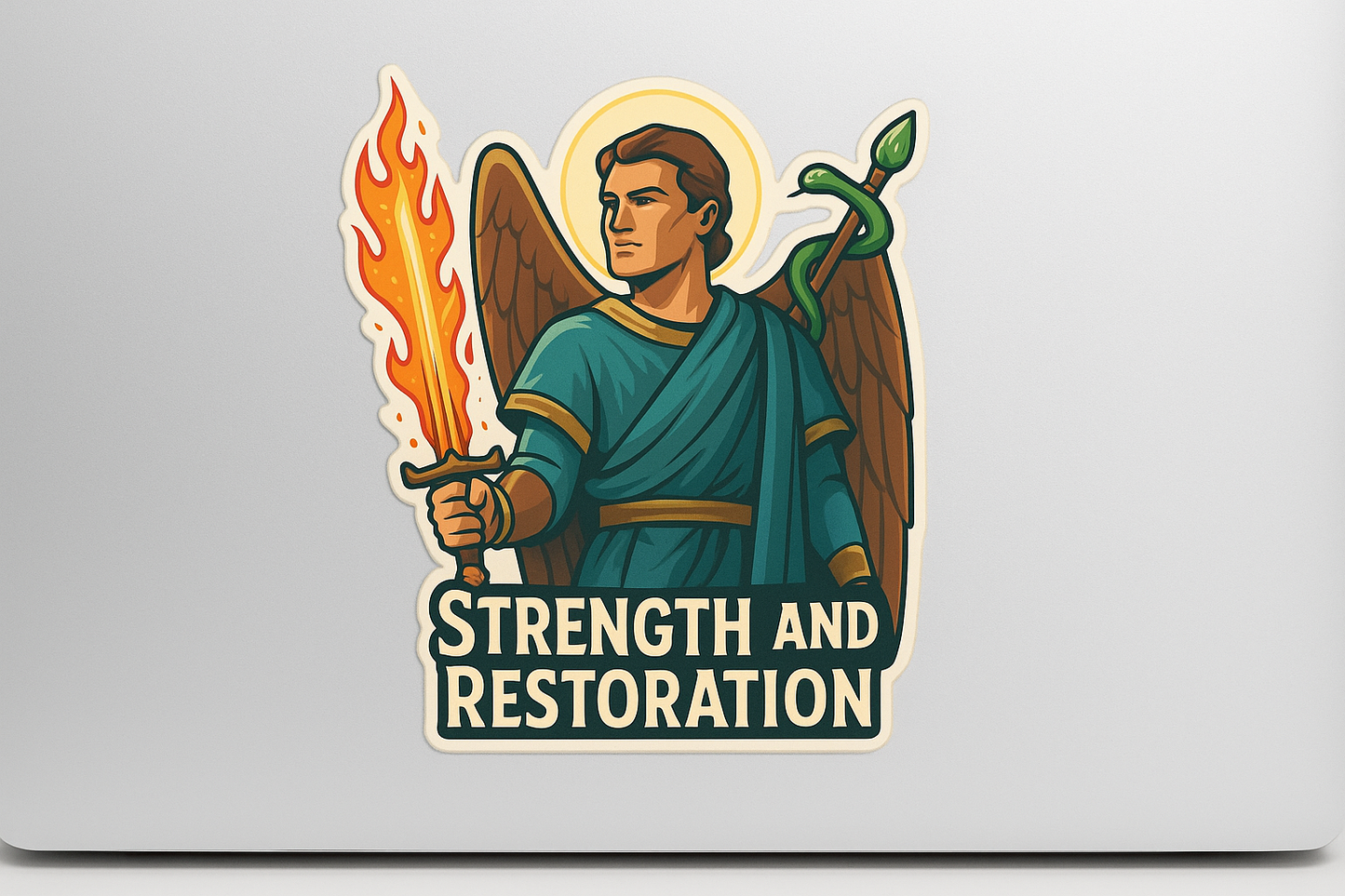 Raphael Angel Sticker Decal Vinyl Laptop Car Window Bumper AUTO Water Bottle Helmets Waterproof Guardian Icon