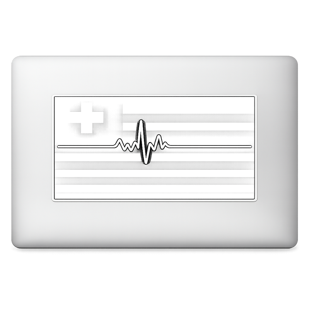 USA American Flag EMS Sticker Decal Vinyl Laptop Car Window Bumper AUTO Water Bottle Helmets Waterproof Medical