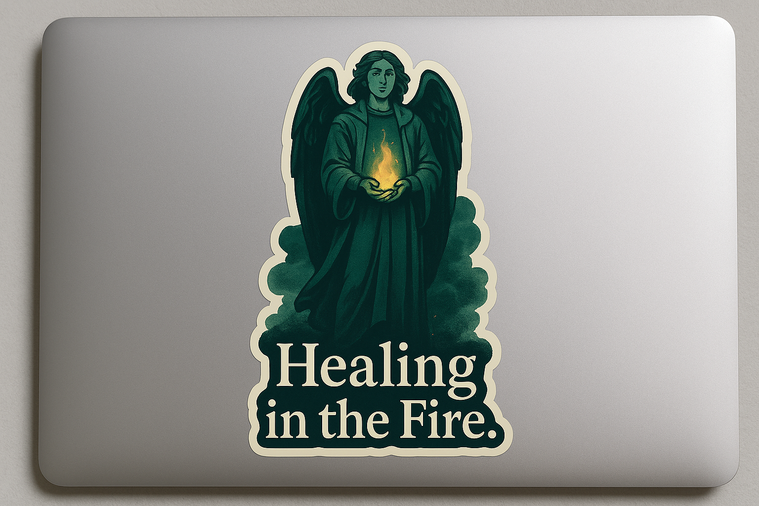 Archangel Raphael Healing Sticker Decal Vinyl Laptop Car Window Bumper AUTO Water Bottle Helmets Waterproof Battlefield