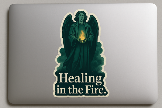 Archangel Raphael Healing Sticker Decal Vinyl Laptop Car Window Bumper AUTO Water Bottle Helmets Waterproof Battlefield