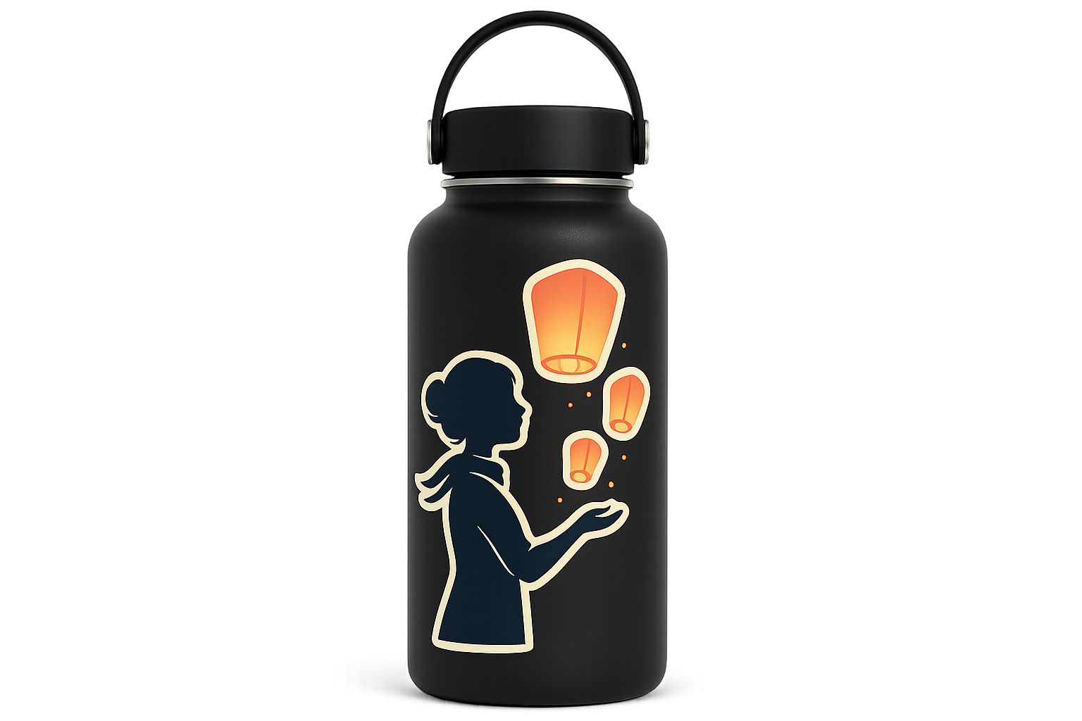 Chinese Festival Sticker Decal Vinyl Laptop Car Window Bumper AUTO Water Bottle Helmets Waterproof Lanterns Sky