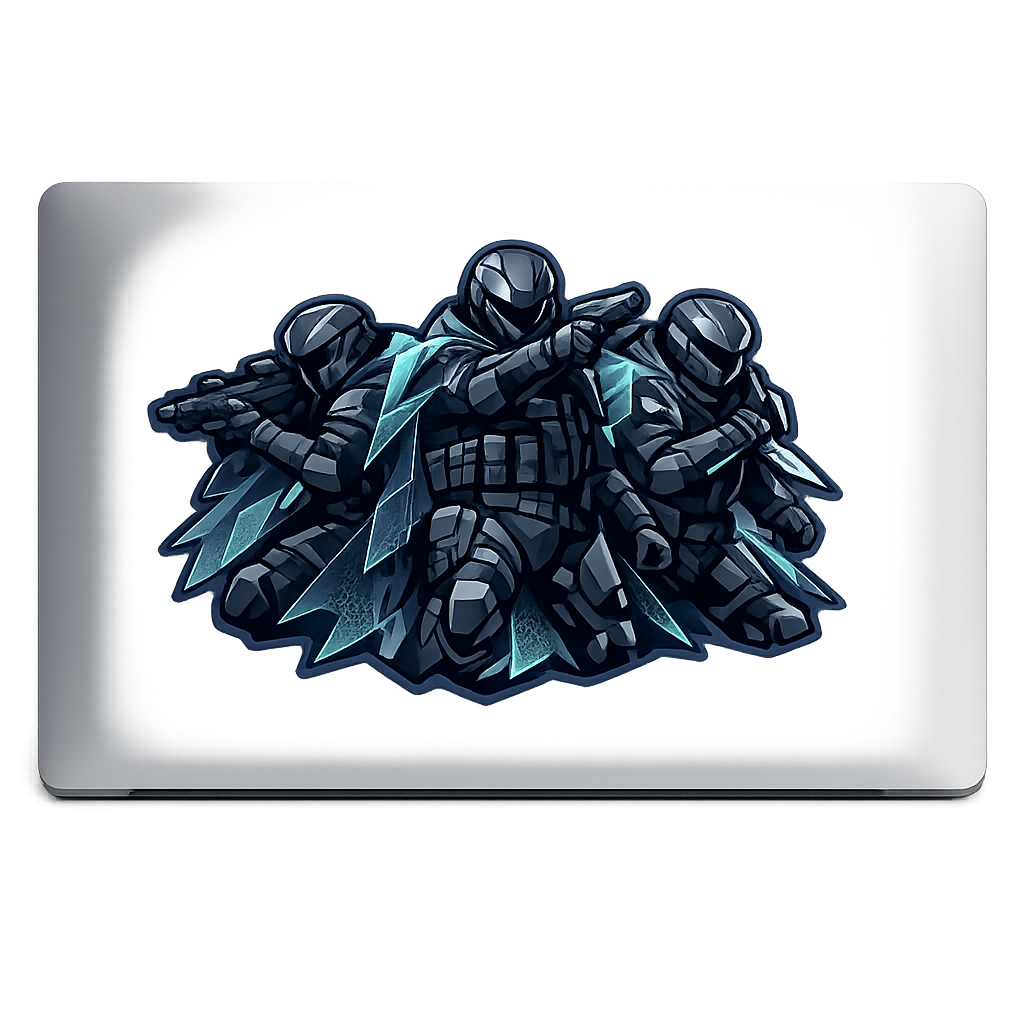 Stealth Soldiers Cloaking Sticker Decal Vinyl Laptop Car Window Bumper AUTO Water Bottle Helmets Waterproof Sci-Fi Military