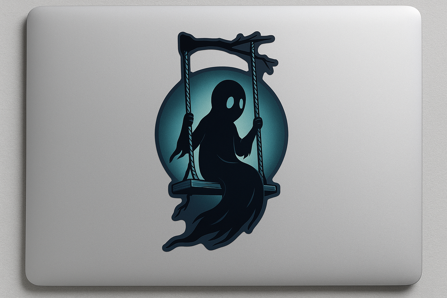 Haunted Swing Ghost Child Sticker Decal Vinyl Laptop Car Window Bumper AUTO Water Bottle Helmets Waterproof Eerie Silhouette